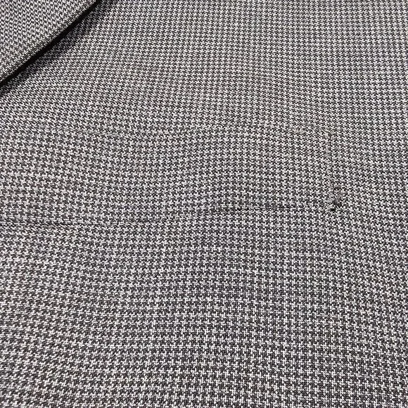 Theory 100% Wool Gray Mini Houndstooth Blazer Sport Jacket Size 40L *EXCELLENT* - Picture 9 of 11